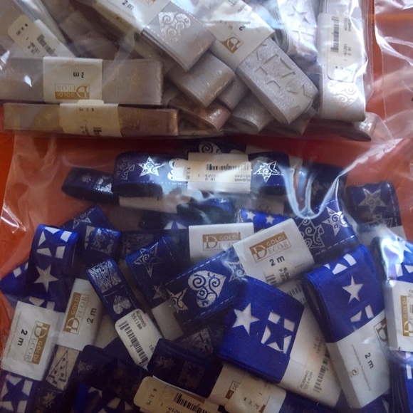 🎄VINTAGE Christmas satin ribbon new FROM 90s - Picture 6 of 12